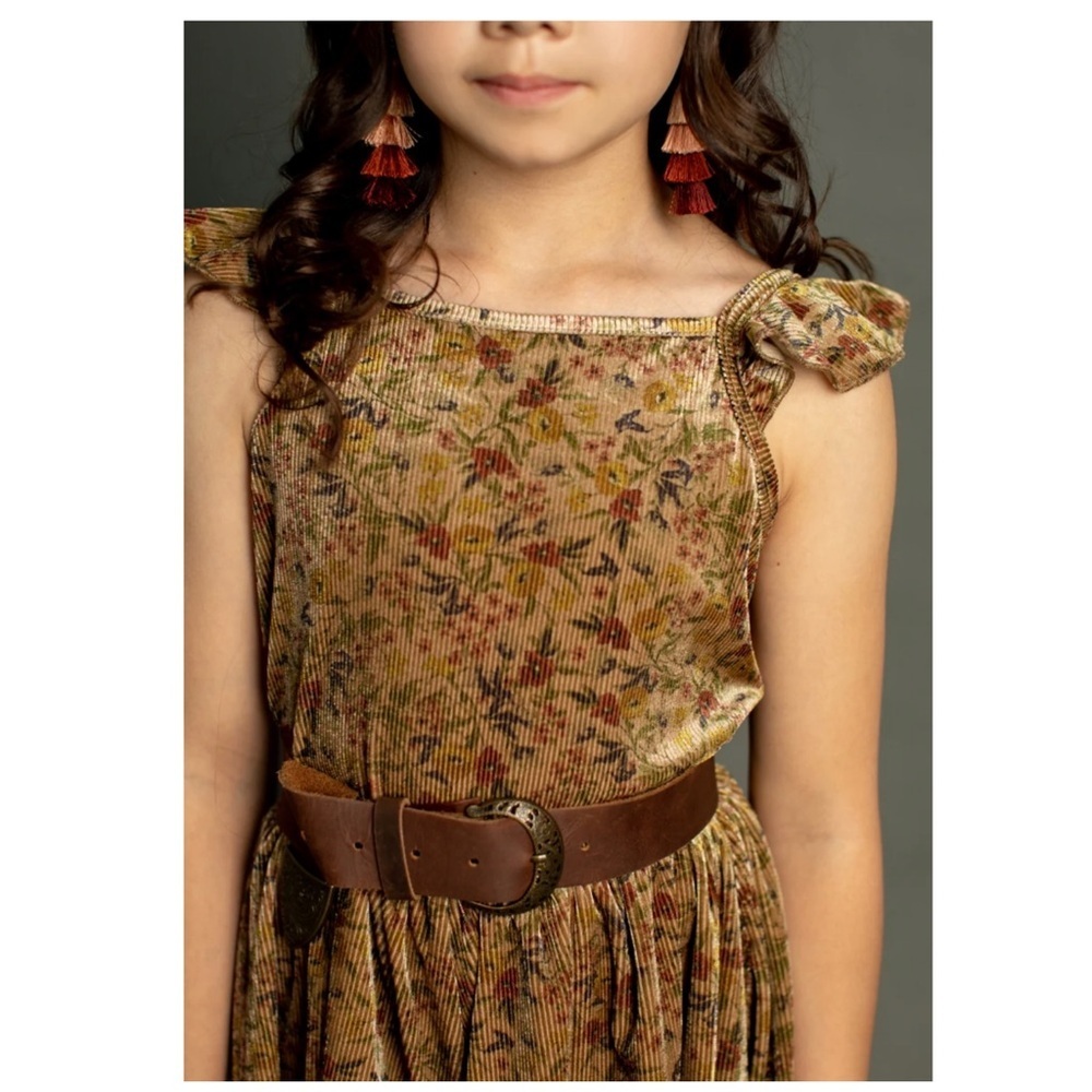 Joyfolie | Cowgirl Prairie Aubri Ribbed Romper Vintage Honey Floral | 12 — image 5 of 8